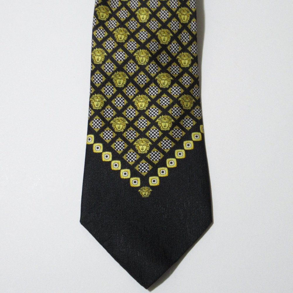 Gianni Versace Handmade Neck Tie for Men, 100% Silk